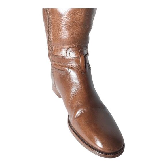 TORY BURCH Nadine Tall Brown Leather Riding Boot Size 8M - Picture 11 of 14